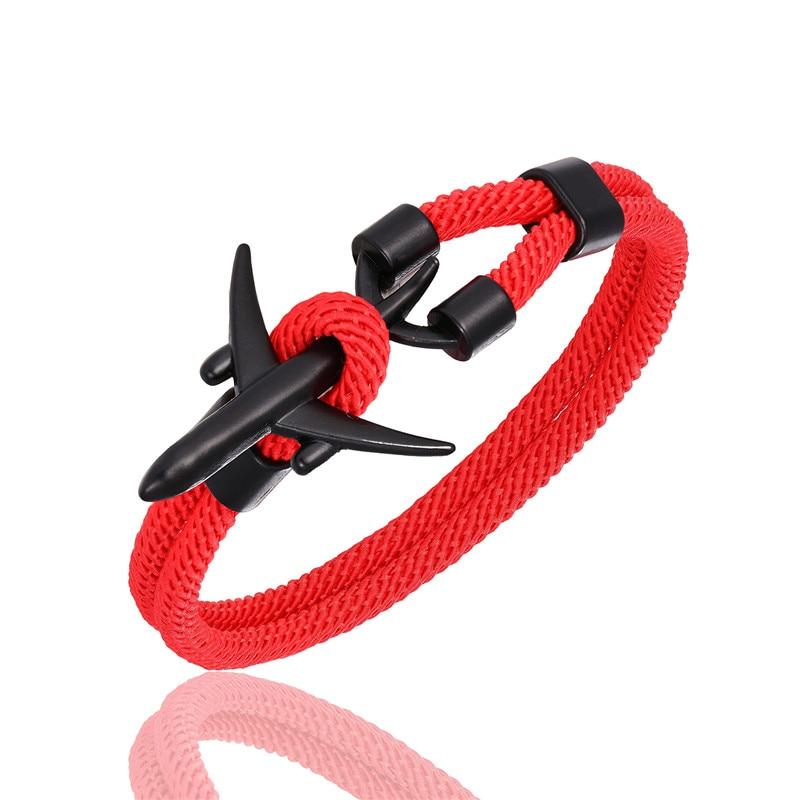 Rope Chain Anchor Airplane Bracelet - Kirijewels.com