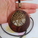 Wooden Life Tree Pendant Necklace-Pendant Necklaces-Kirijewels.com-Brown1-Kirijewels.com