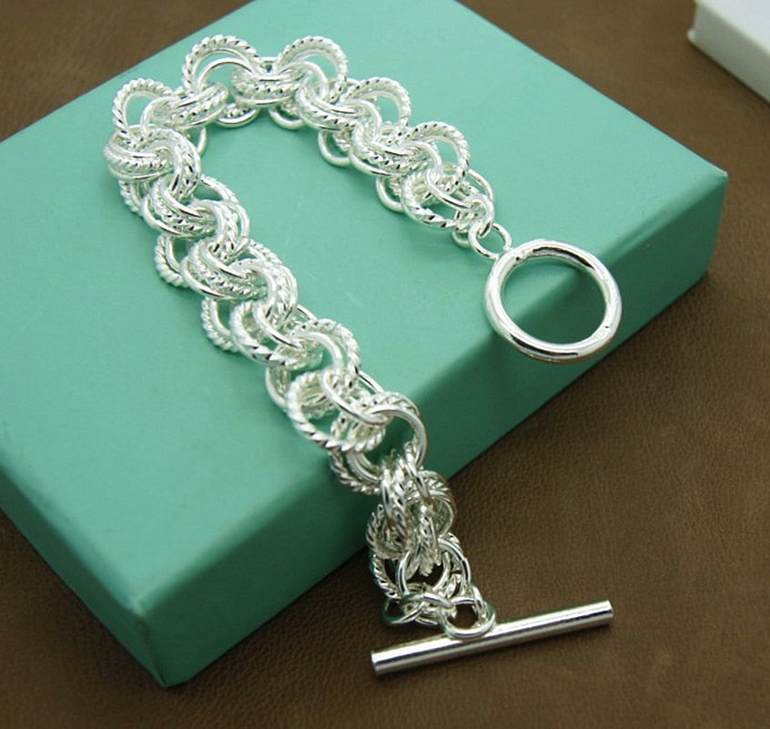 Sandra 925 Sterling Silver Charm Bracelet