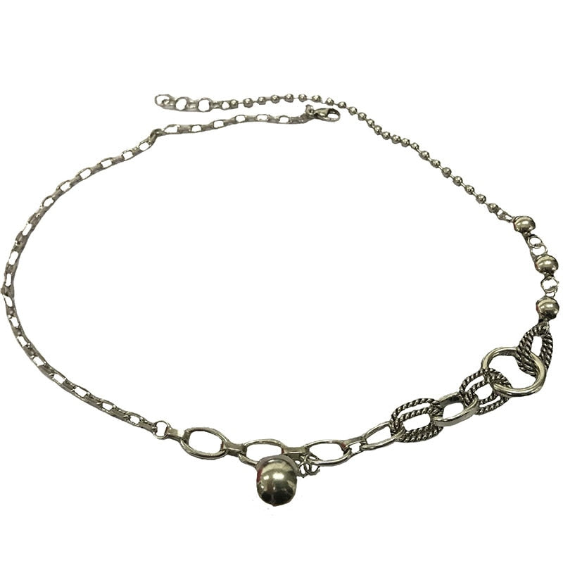 Mary 925 Sterling Silver Round Bead Necklace