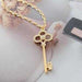 Key Chain Necklace-Necklace-Kirijewels.com-Antique Gold Plated-Kirijewels.com