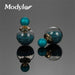 Double Ball Simulated Pearl Earrings-Stud Earrings-Kirijewels.com-Black-Kirijewels.com
