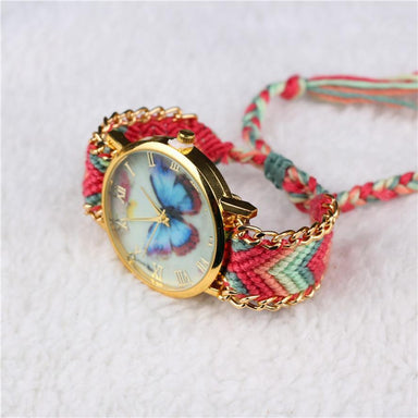 Handmade Braided Butterfly Wristwatch - Kirijewels.com