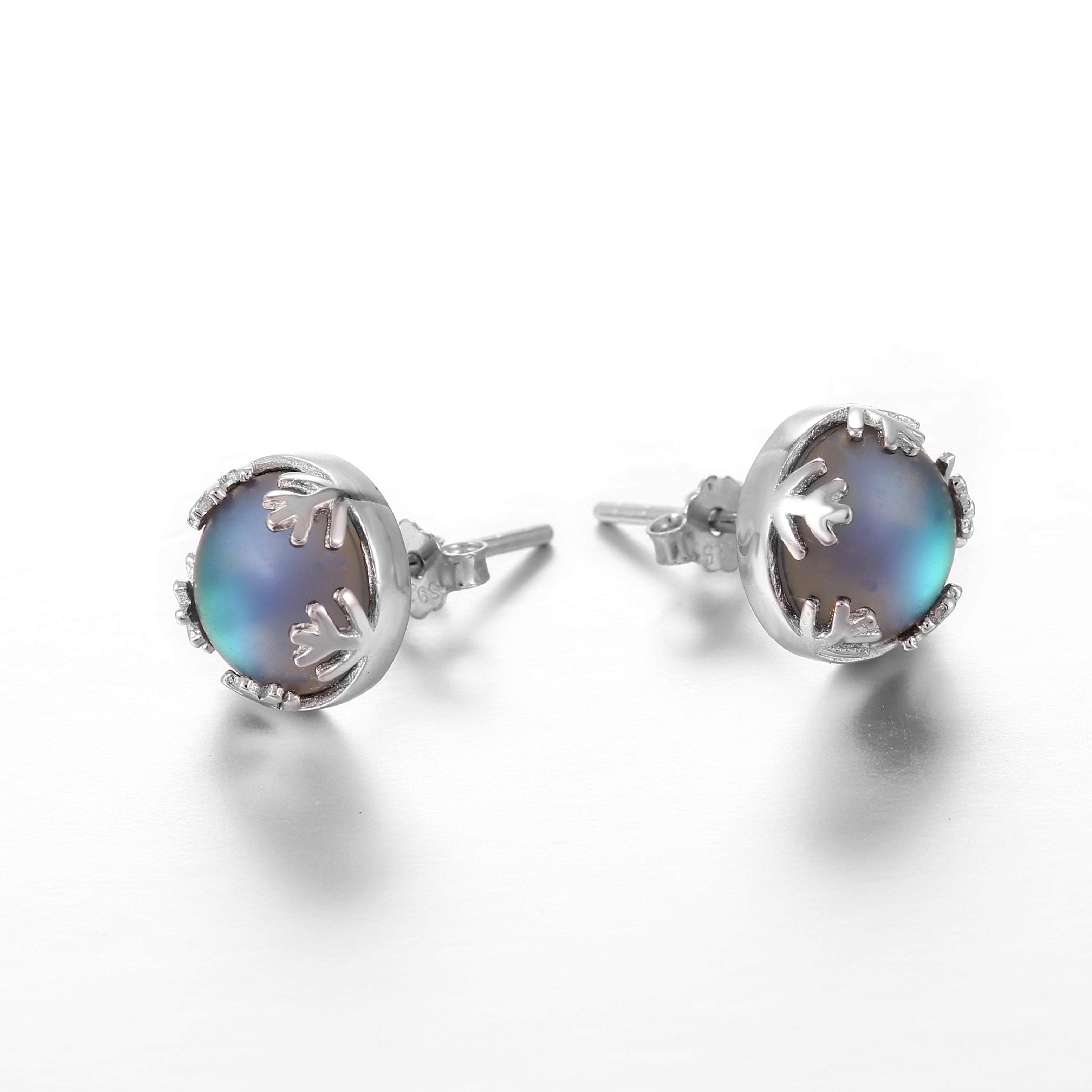 Moonlight Romantic Aurora Borealis Stud Earrings