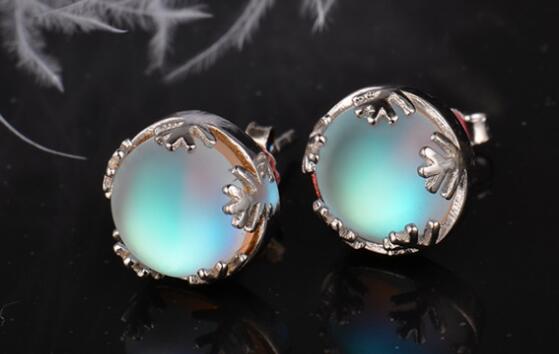 Moonlight Romantic Aurora Borealis Stud Earrings