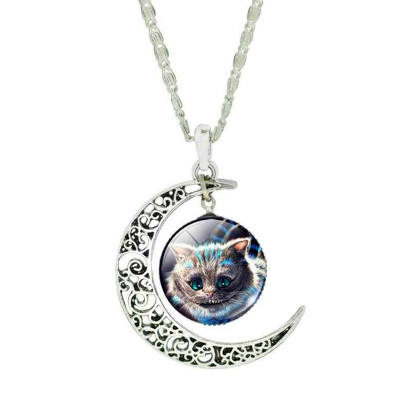 Free Moon Cat Necklace-Necklace-Kirijewels.com-IB2397-Kirijewels.com