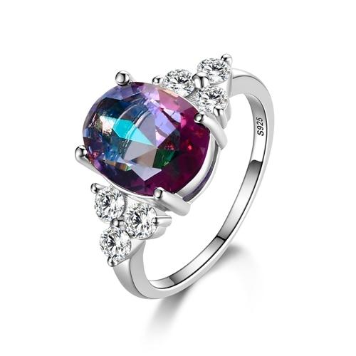 Gemstone Topaz 925 Sterling Silver Wedding Ring - Kirijewels.com