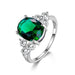 Gemstone Topaz 925 Sterling Silver Wedding Ring - Kirijewels.com