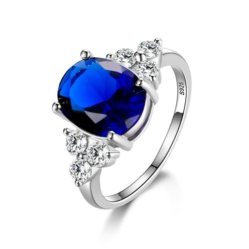 Gemstone Topaz 925 Sterling Silver Wedding Ring - Kirijewels.com