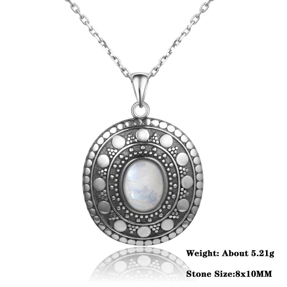 Natural Moonstone 925 Sterling Silver Necklace - Kirijewels.com