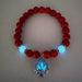 Glowing In The Dark Lotus Flower Charm Bracelet - Kirijewels.com