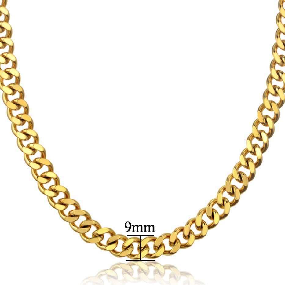 Neck Heavy Stainless Steel Cuban Chain Necklace