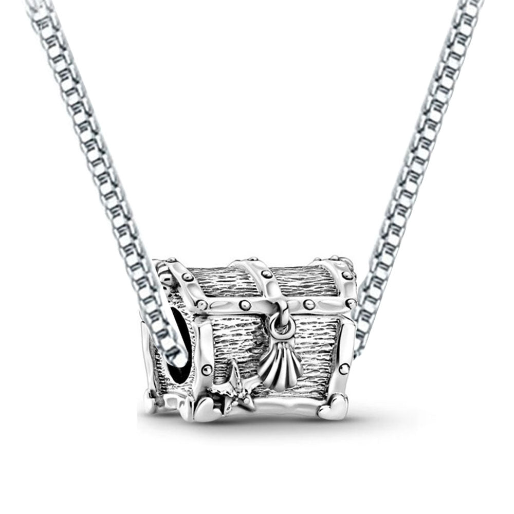Love Cube Silver Plated Zircon Clavicle Chain Necklace