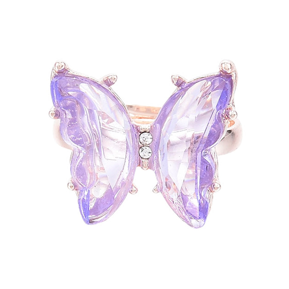 Temperament Romantic Butterfly Ring