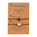 Lucky Wish Volcanic Stone Couple Bead Bracelet - Kirijewels.com
