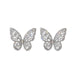 Emma Cubic Zirconia Butterfly Earrings - Kirijewels.com