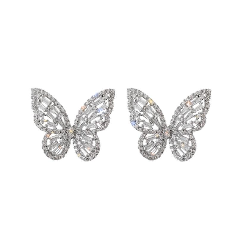 Emma Cubic Zirconia Butterfly Earrings - Kirijewels.com