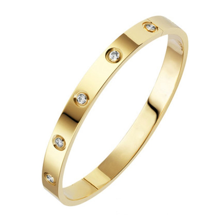 Rosa Rhinestone Cuff Bracelet