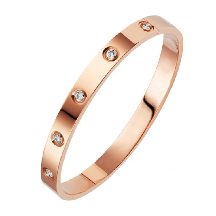Rosa Rhinestone Cuff Bracelet