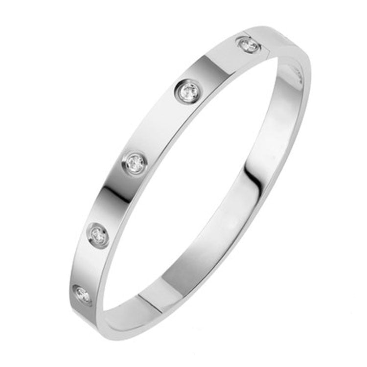 Clara Rhinestone Classic Cuff Bracelet