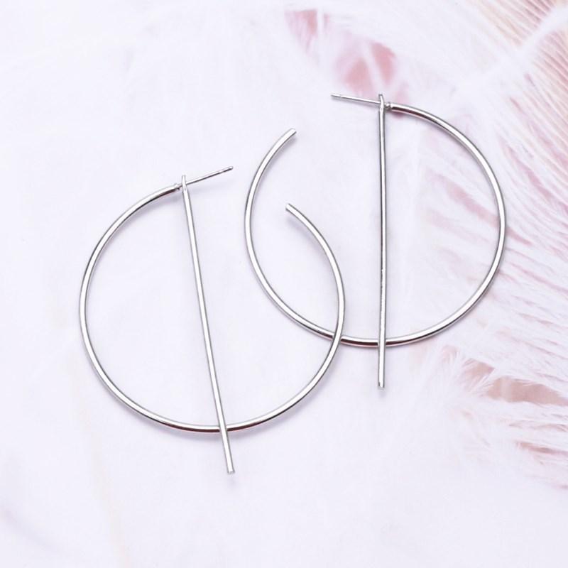 Samantha Exaggerated Big Circle Drop Earrings - Kirijewels.com