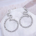 Samantha Exaggerated Big Circle Drop Earrings - Kirijewels.com
