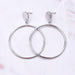Samantha Exaggerated Big Circle Drop Earrings - Kirijewels.com