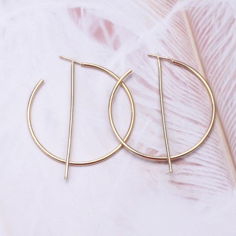 Samantha Exaggerated Big Circle Drop Earrings - Kirijewels.com