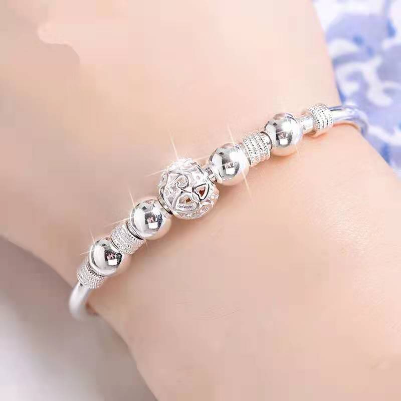 Lucky Beads 925 Sterling Silver Wedding Bracelet