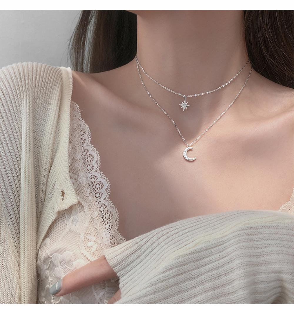 Exquisite Double Layer Butterfly Chain Necklace