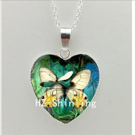 Murano Glass Heart Dragonfly Necklace-Pendant Necklaces-Kirijewels.com-multi 3-Kirijewels.com