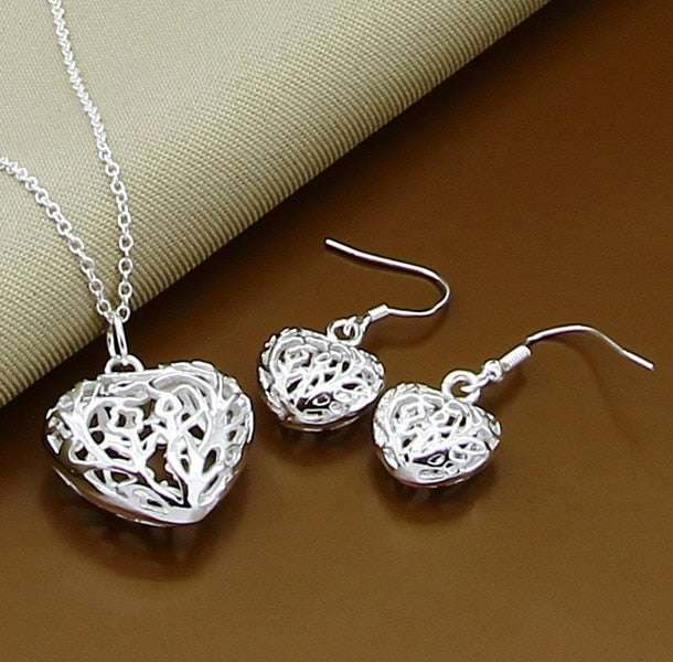 Insect Moon Round Ball 925 Sterling Silver Jewelry Set