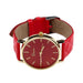 Free Geneva Casual Leather Analog Wristwatch-Women's Watches-Kirijewels.com-Red-Kirijewels.com
