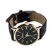 Geneva Casual Leather Analog Wristwatch-Women's Watches-Kirijewels.com-Black-Kirijewels.com