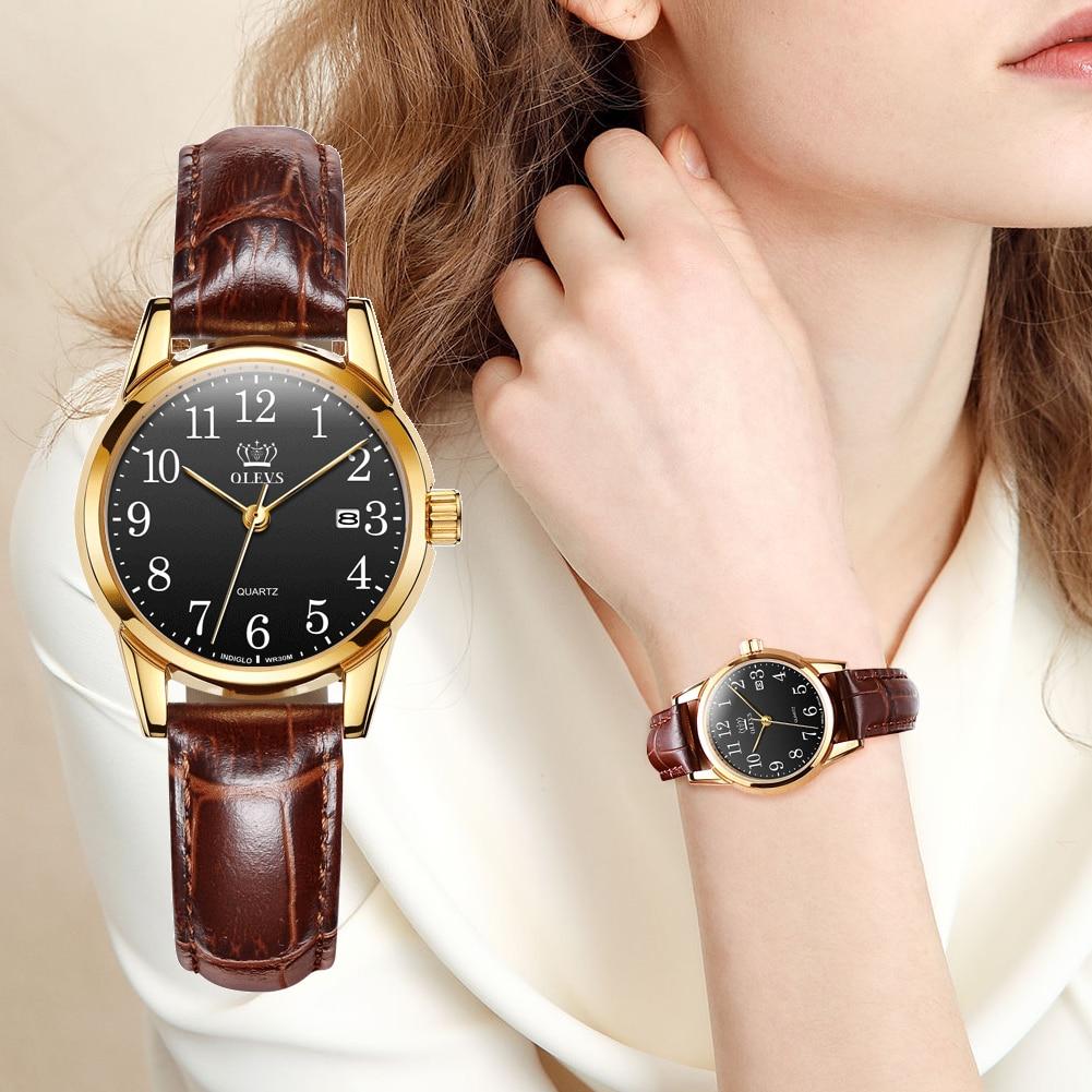 Jane Genuine Leather Waterproof Watch - Kirijewels.com