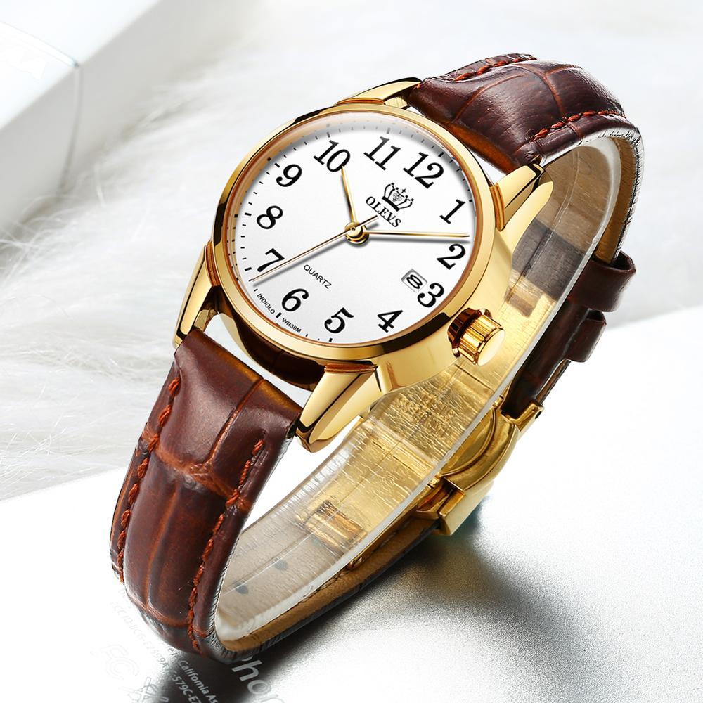 Jane Genuine Leather Waterproof Watch - Kirijewels.com