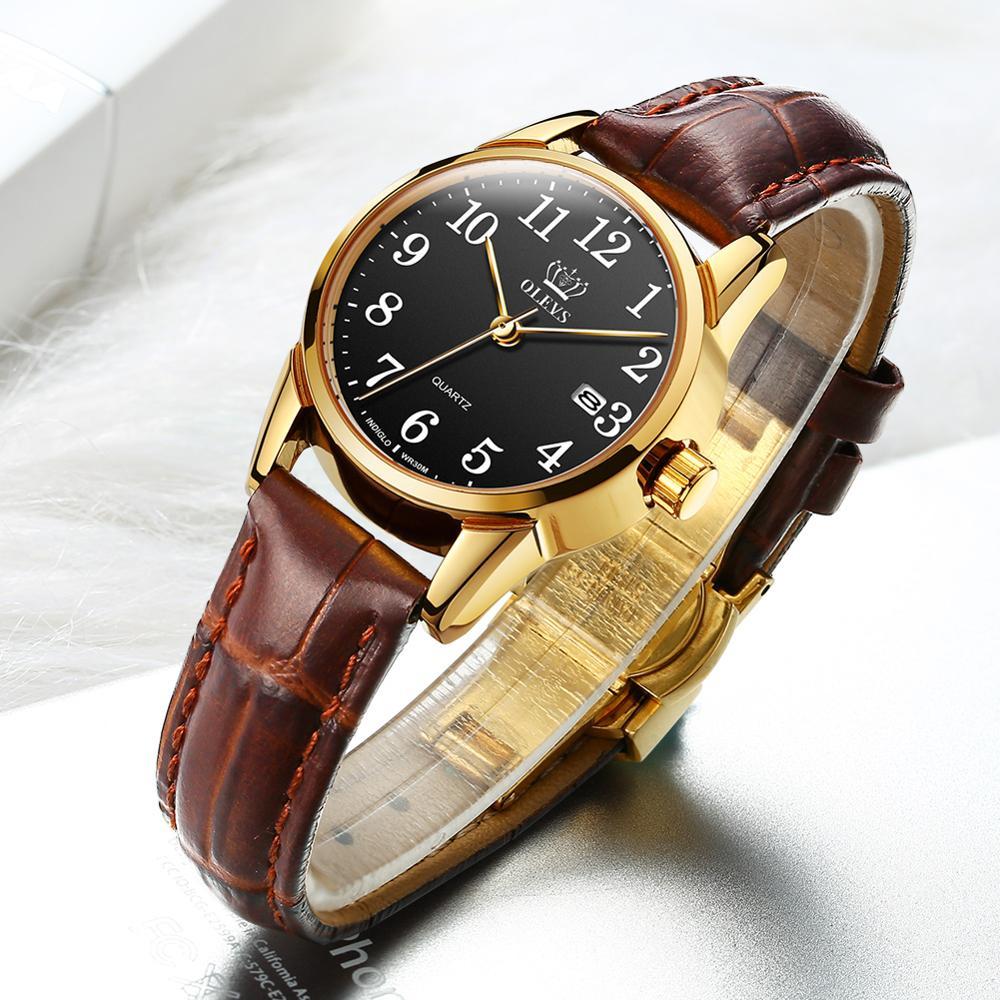 Jane Genuine Leather Waterproof Watch - Kirijewels.com