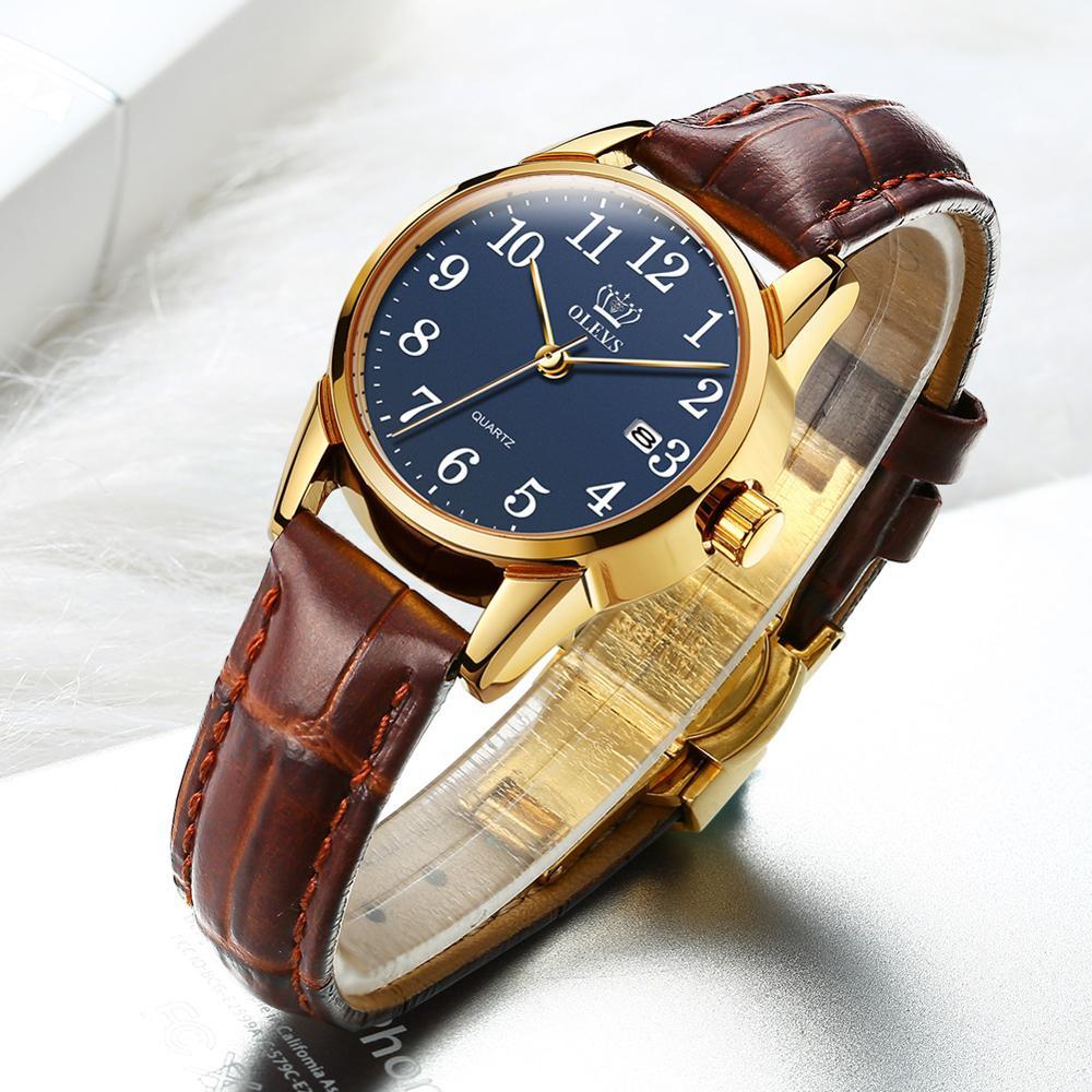 Jane Genuine Leather Waterproof Watch - Kirijewels.com