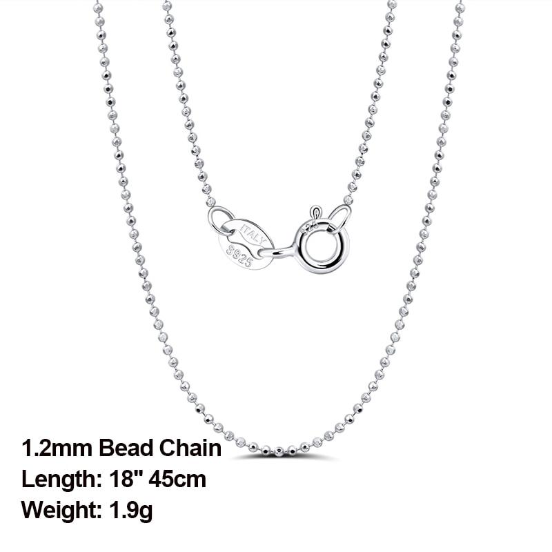 Mila Genuine 925 Sterling Silver Chain Necklace - Kirijewels.com