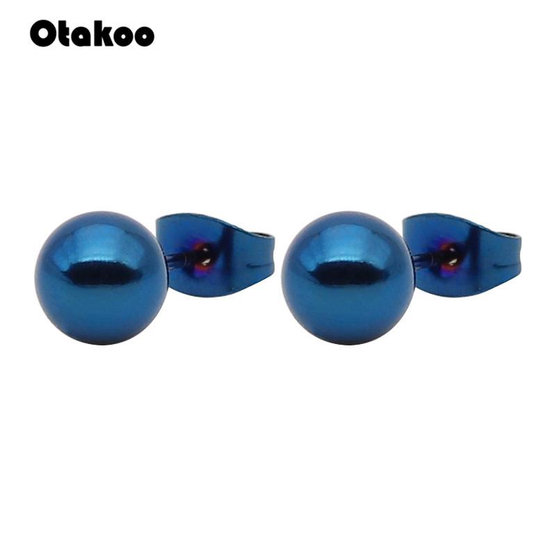 Otakoo Surgical Steel Ball Stud Earrings - Kirijewels.com