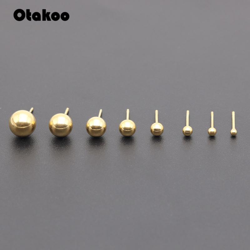 Otakoo Surgical Steel Ball Stud Earrings - Kirijewels.com