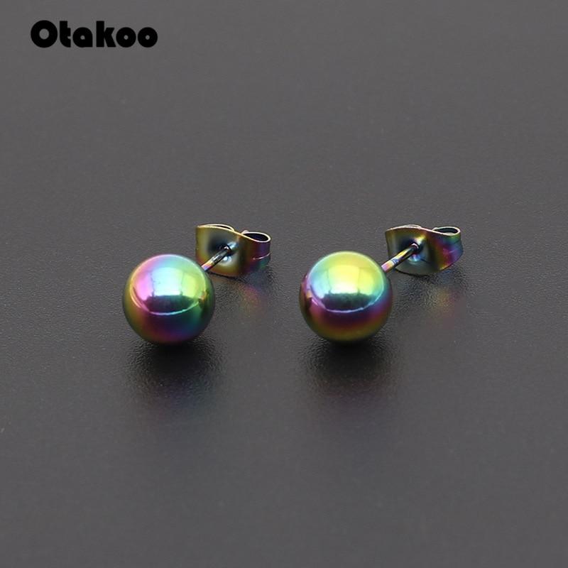 Otakoo Surgical Steel Ball Stud Earrings - Kirijewels.com