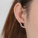 Free Round Flash Stud Earrings-Stud Earrings-Kirijewels.com-0489A-Kirijewels.com
