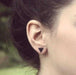Free Round Flash Stud Earrings-Stud Earrings-Kirijewels.com-0402B-Kirijewels.com