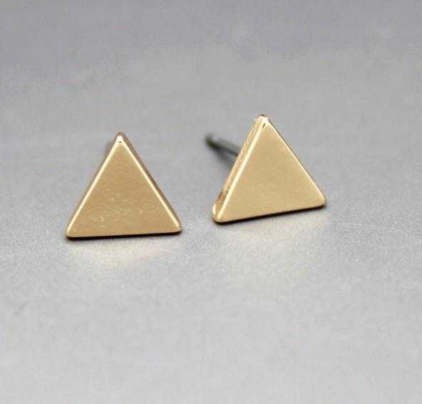 Free Round Flash Stud Earrings-Stud Earrings-Kirijewels.com-0402G-Kirijewels.com