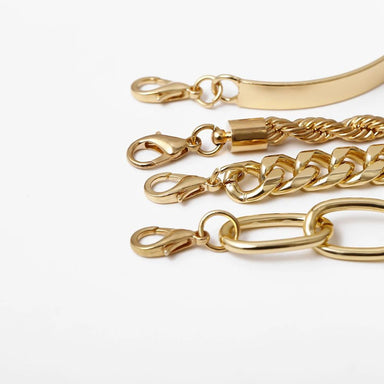 Miami Boho Thick Gold Charm Bracelet - Kirijewels.com