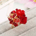 Free Purple Crystal Adjustable Flower Ring-Rings-Kirijewels.com-Resizable-Red-Kirijewels.com