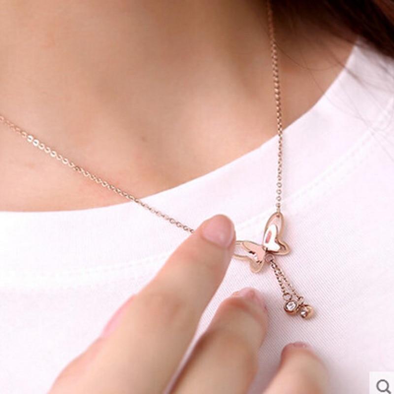 Meadow Crystal Butterfly Necklace - Kirijewels.com