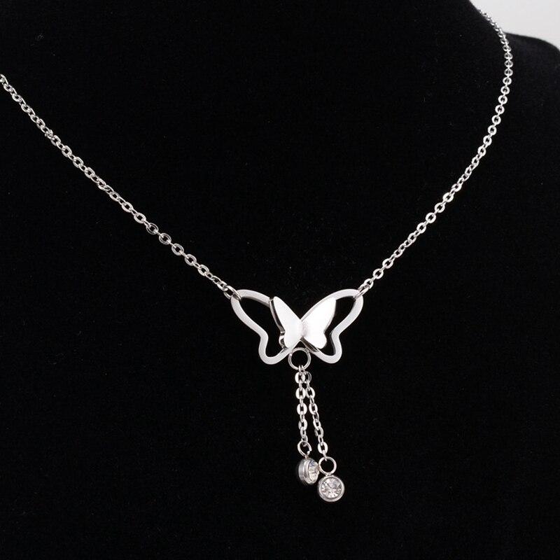 Meadow Crystal Butterfly Necklace - Kirijewels.com