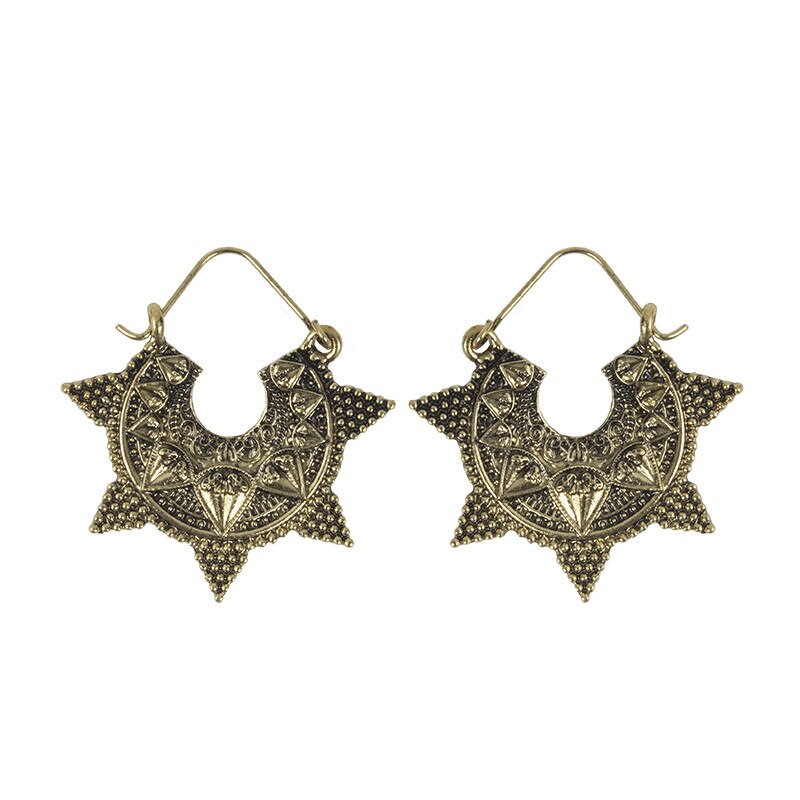 Ancient Bohemian Filigree Chandelier Earrings
